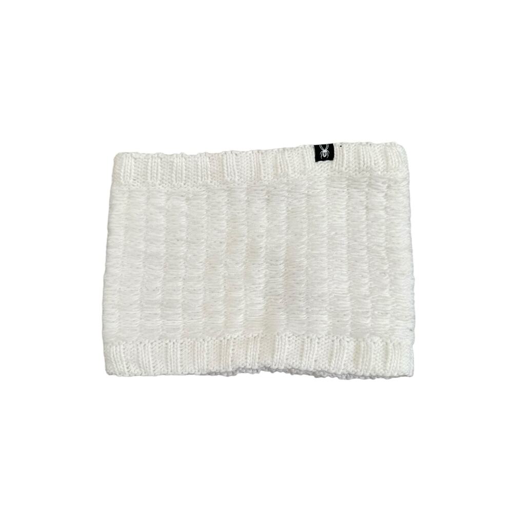 Spyder White Fleece Soft Furry Neck Gaitor